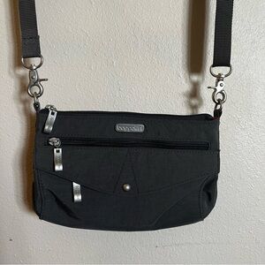 Baggalini small gray crossbody purse